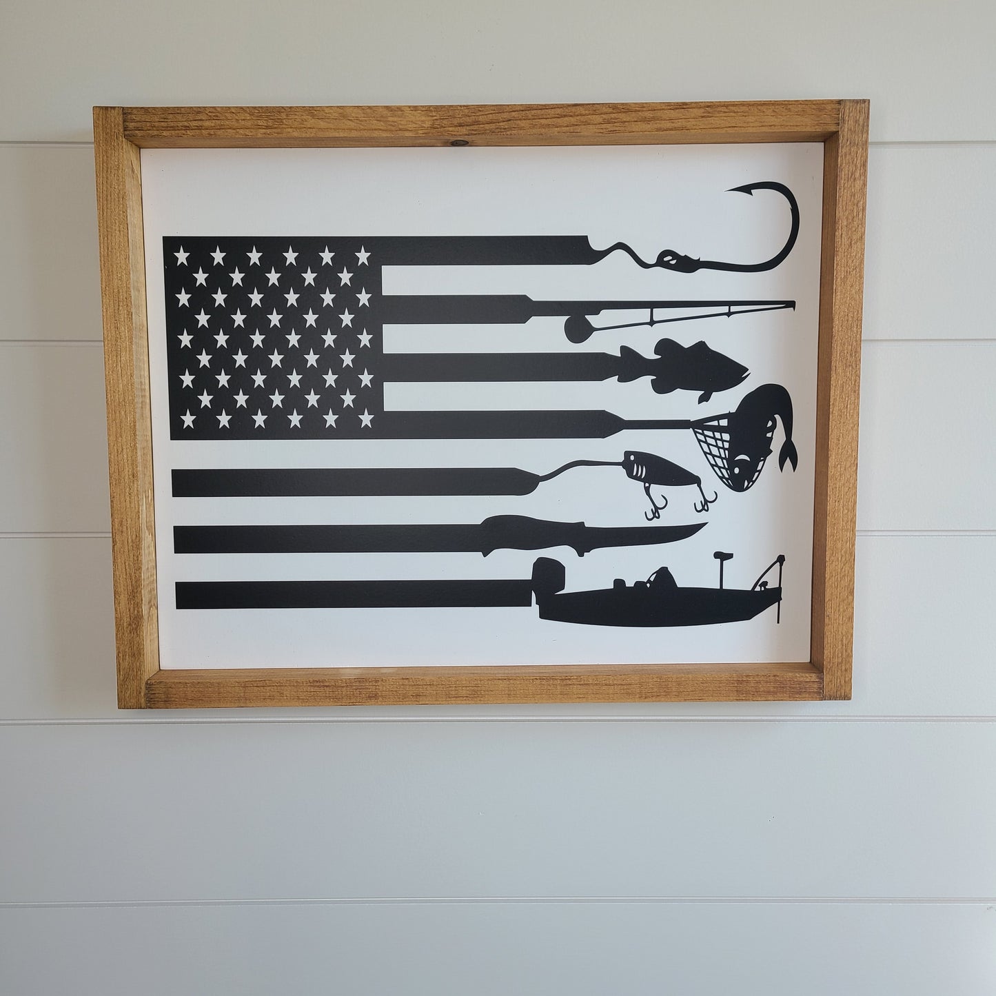 Fishing Flag Sign