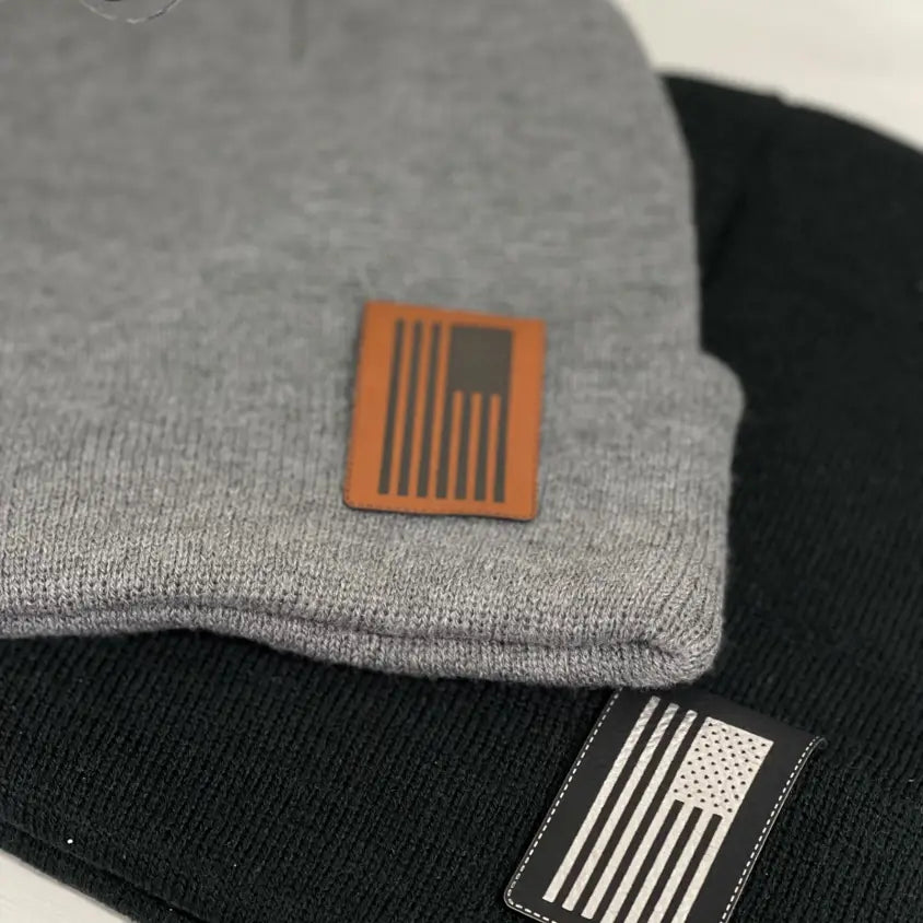 American Flag Cuff Patch Beanie