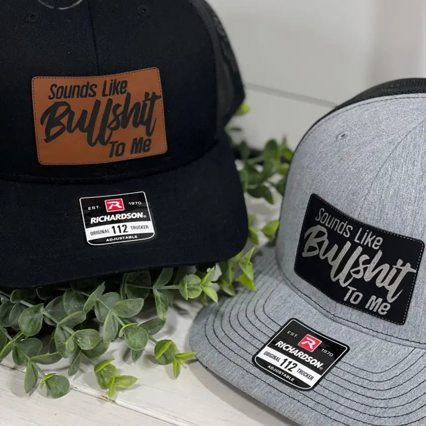 Adult Sounds like BS to Me Patch Snapback Hat