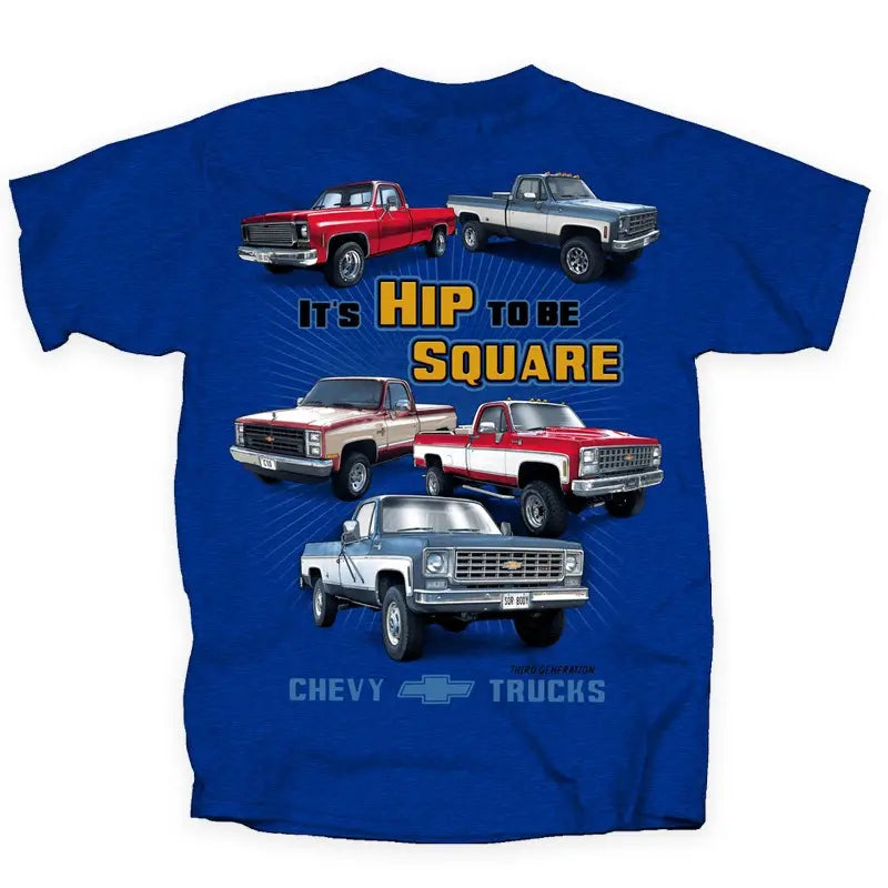 Vintage Chevy Trucks Hip To Be Square Unisex Shirt