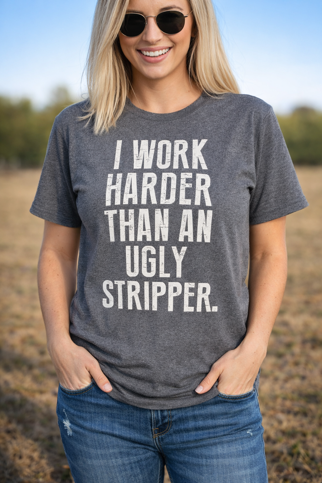 I work Harder Unisex Shirt