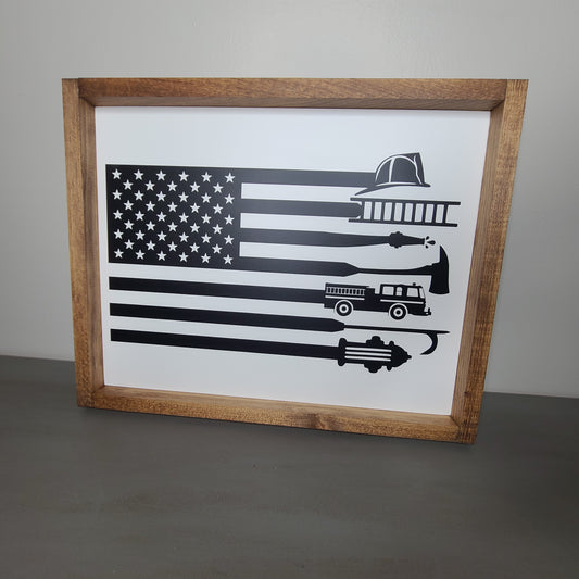 Fireman Flag Sign