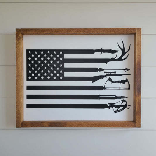 Hunting Flag Sign