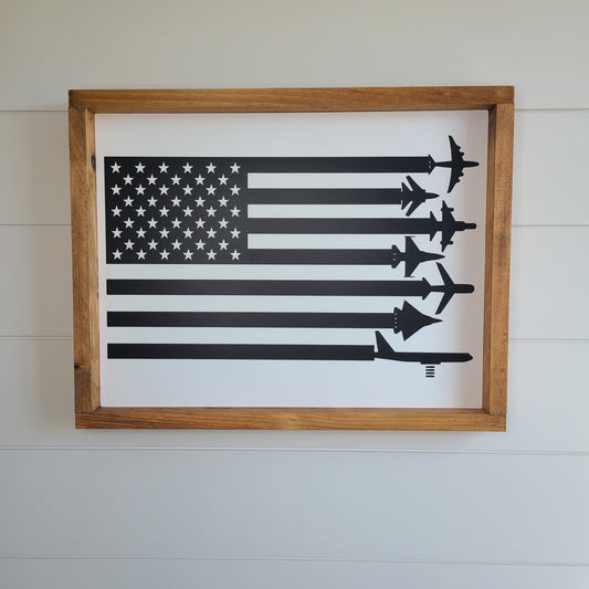 Plane Flag Sign