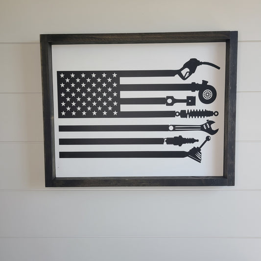 Mechanic Flag Sign
