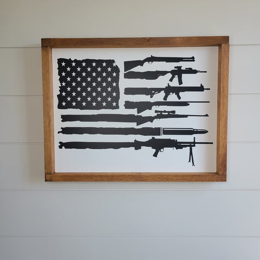 Gun Flag Sign