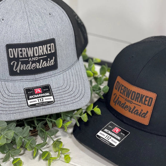 Adult Overworked and Underlaid Patch Snapback Hat
