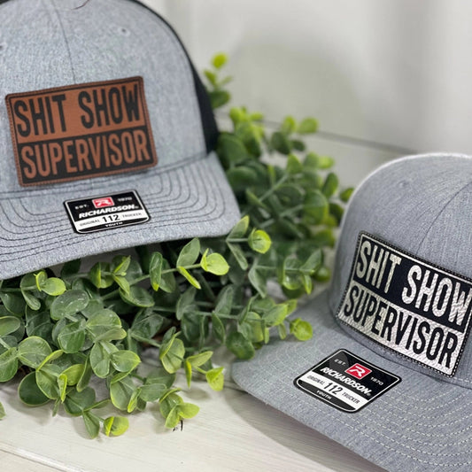 Adult Shit Show Supervisor Patch Snapback Hat
