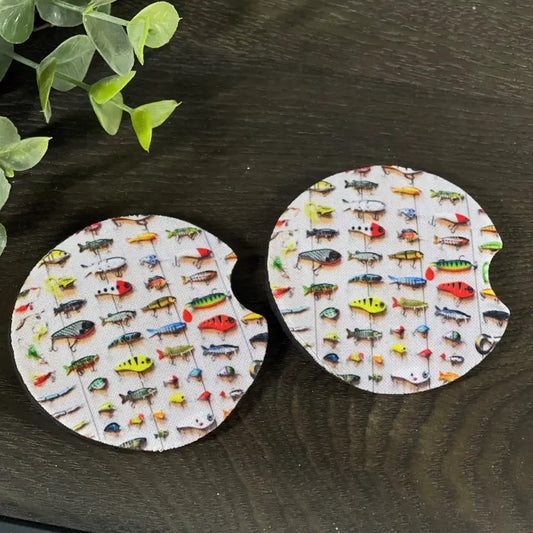 Fishing Lure Car Coaster Set