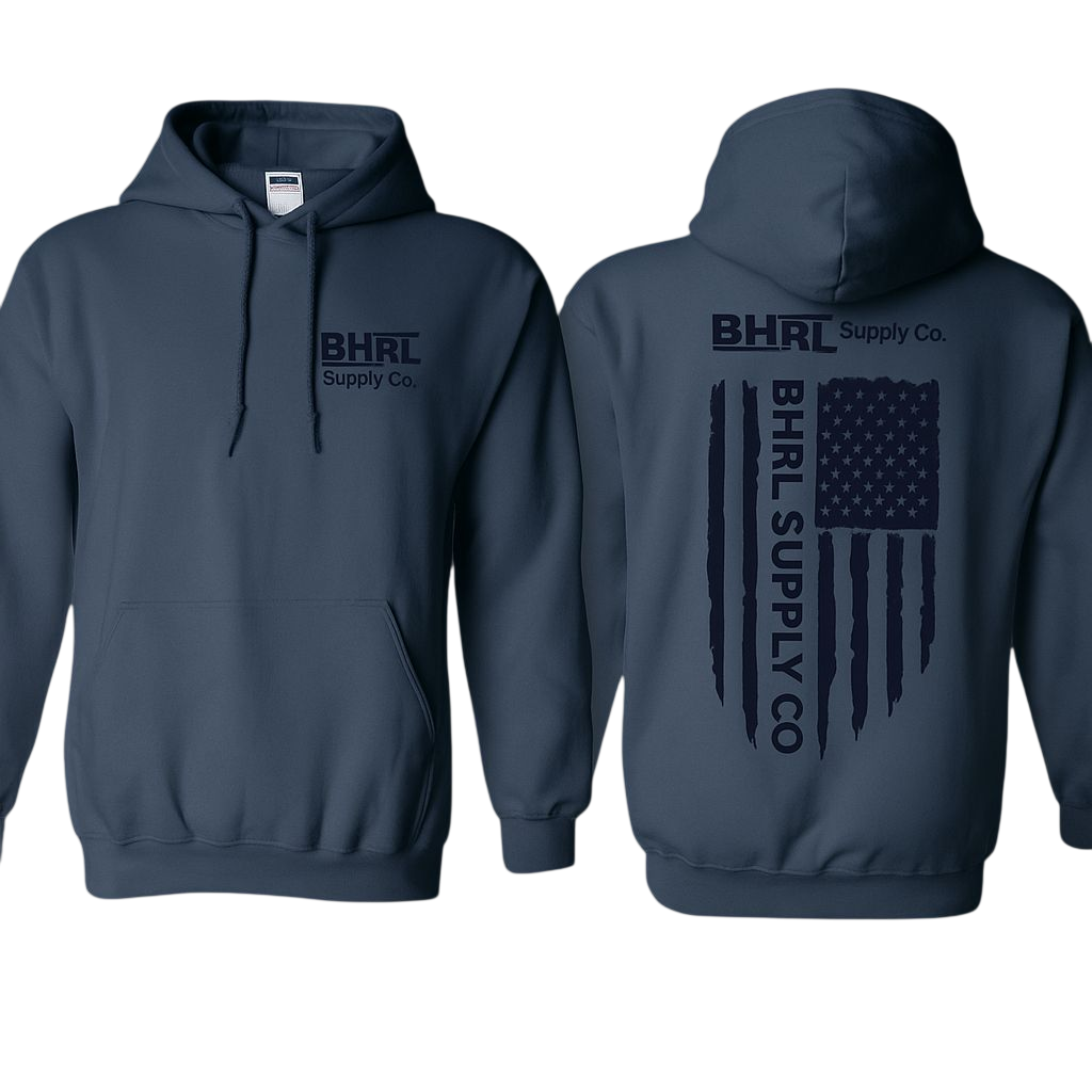 Indigo Blue BHRL Flag Hoodie