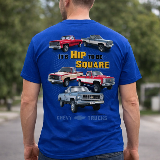 Vintage Chevy Trucks Hip To Be Square Unisex Shirt